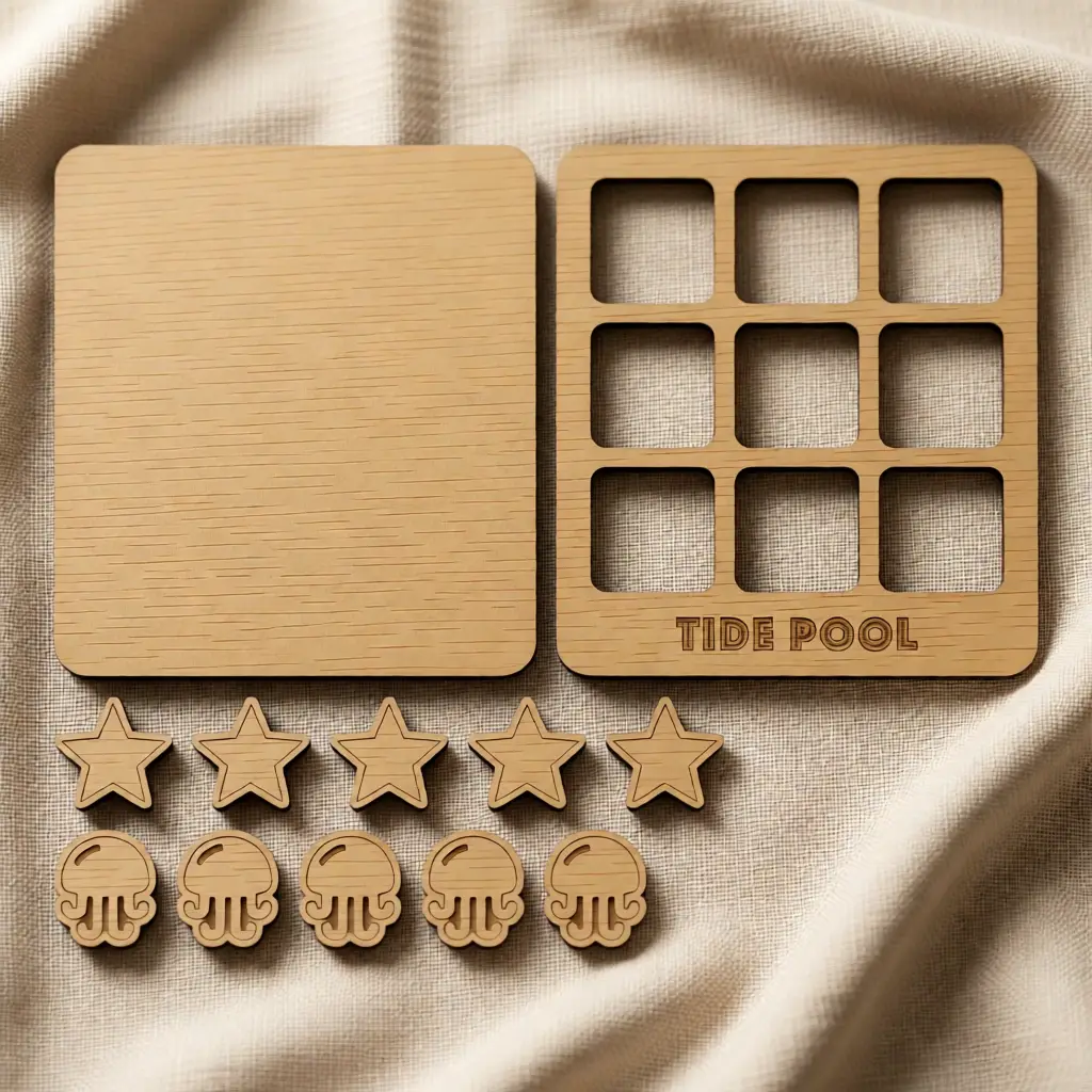 "Tide Pool" Tic Tac Toe Game