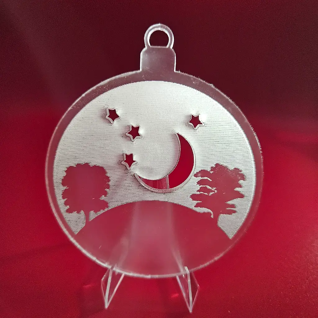 "Night Outdoors" Christmas Ornament