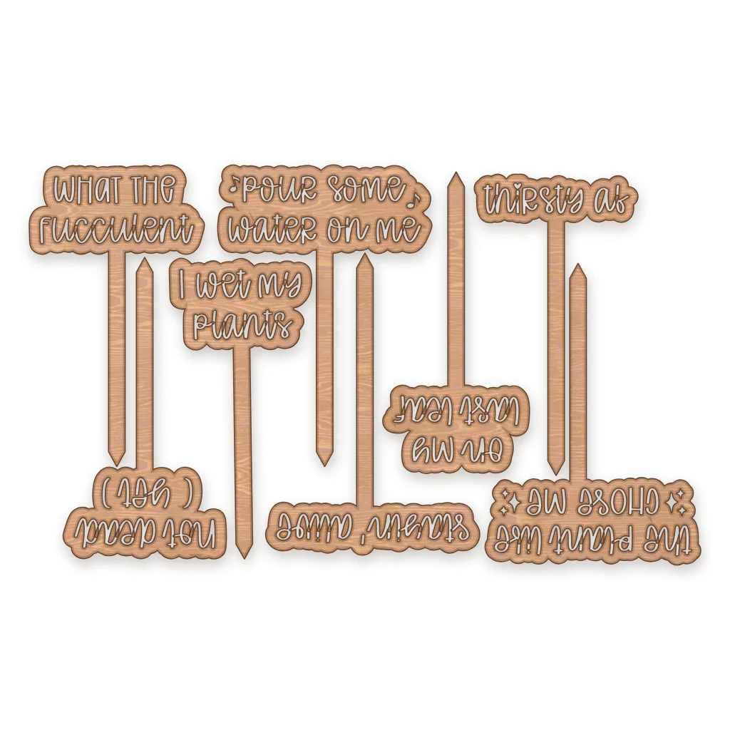 Pflanzenstecker Text